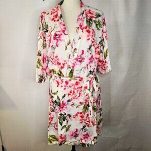 Kimona-Style Polyester MuMu One-Size Short-sleeved Brie Robe